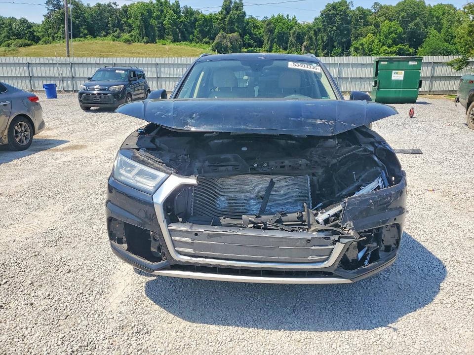 2018 Audi Q5 VIN WA1BNAFY0J2014882 COPART salvage auction — FRONT END, Ms - Cert Of Title-Salvaged, sold $2,900 on 2026-07-15 (photo 5)
