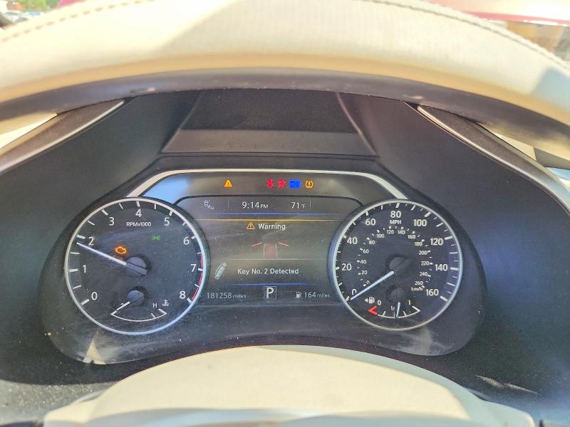 2017 Nissan Murano VIN 5N1AZ2MG9HN133489 COPART salvage auction — FRONT END, Al - Cert Of Title-Salvage Title, sold $425 on 2026-07-29 (photo 9)