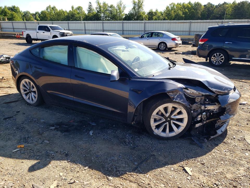 2022 Tesla VIN 5YJ3E1EB8NF127344 COPART salvage auction — FRONT END, Va - Cert Of Title - Salvage, sold $3,800 on 2026-07-10 (photo 4)