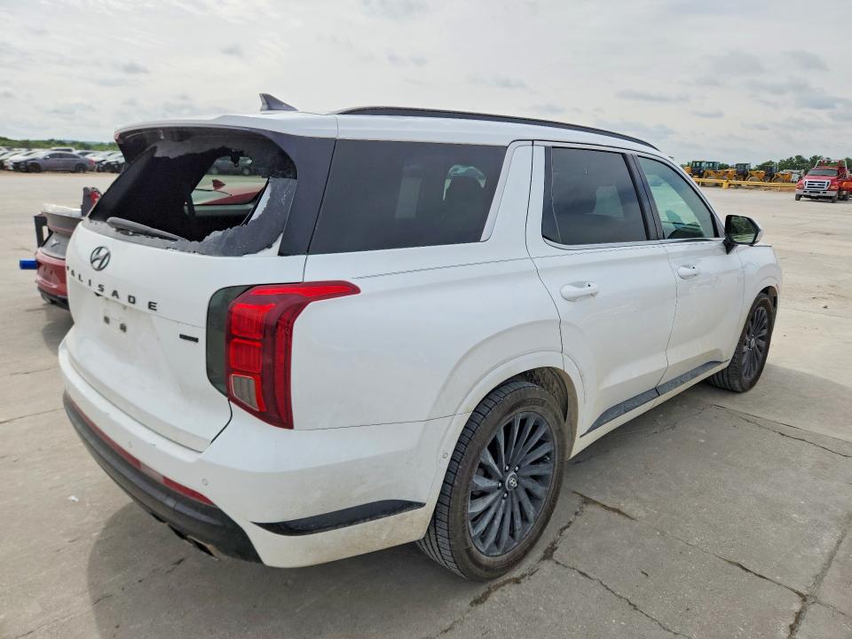 2024 Hyundai Palisade VIN KM8R7DGE6RU690351 COPART salvage auction — HAIL, Tx - Certificate Of Title, sold $200 on 2026-07-30 (photo 3)