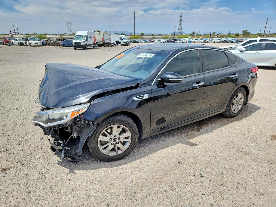 2018 Kia Optima VIN 5XXGT4L38JG207321 COPART salvage auction — FRONT END, Az - Cert Of Title - Salvage, sold $575 on 2026-07-06 (photo 1)