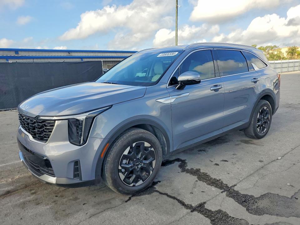 2025 Kia Sorento VIN 5XYRL4JC2SG332713 COPART salvage auction — SIDE, FL - CERT OF TITLE SLVG REBUILDABLE, sold $14,400 on 2026-07-23 (photo 1)