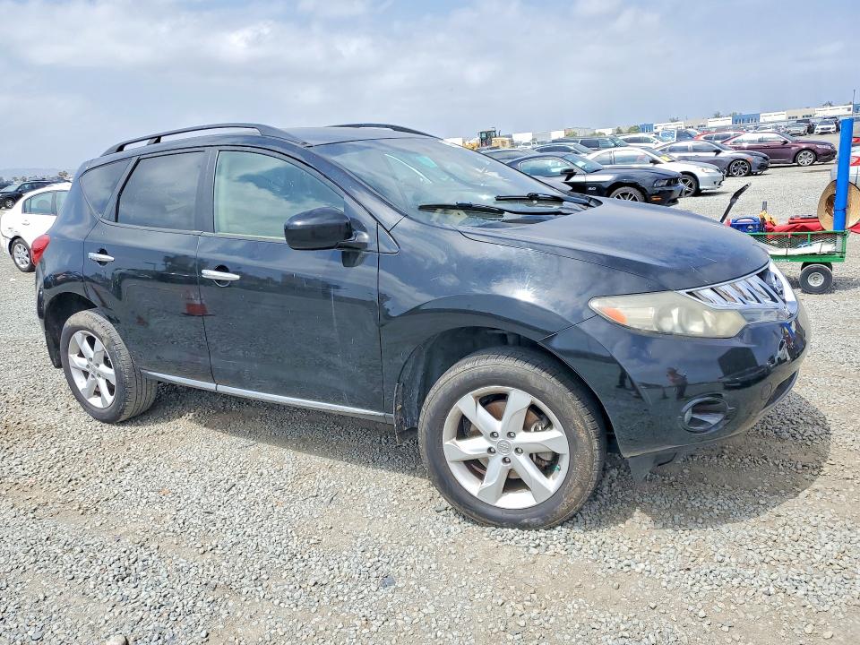 2010 Nissan Murano VIN JN8AZ1MU7AW012128 COPART salvage auction — VANDALISM, Ca - Salvage Certificate, sold $200 on 2026-07-31 (photo 4)