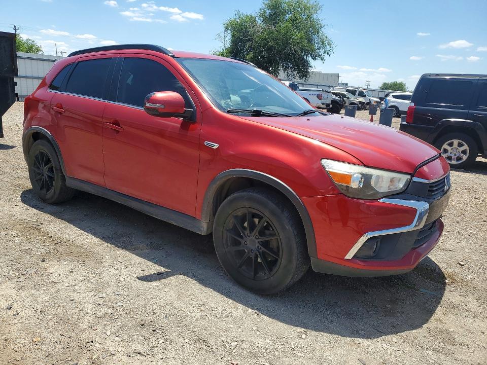 2016 Mitsubishi Outlander sport VIN JA4AP4AW5GZ027513 COPART salvage auction — FRONT END, Tx - Salvage Vehicle Title, sold $1,800 on 2026-07-08 (photo 4)