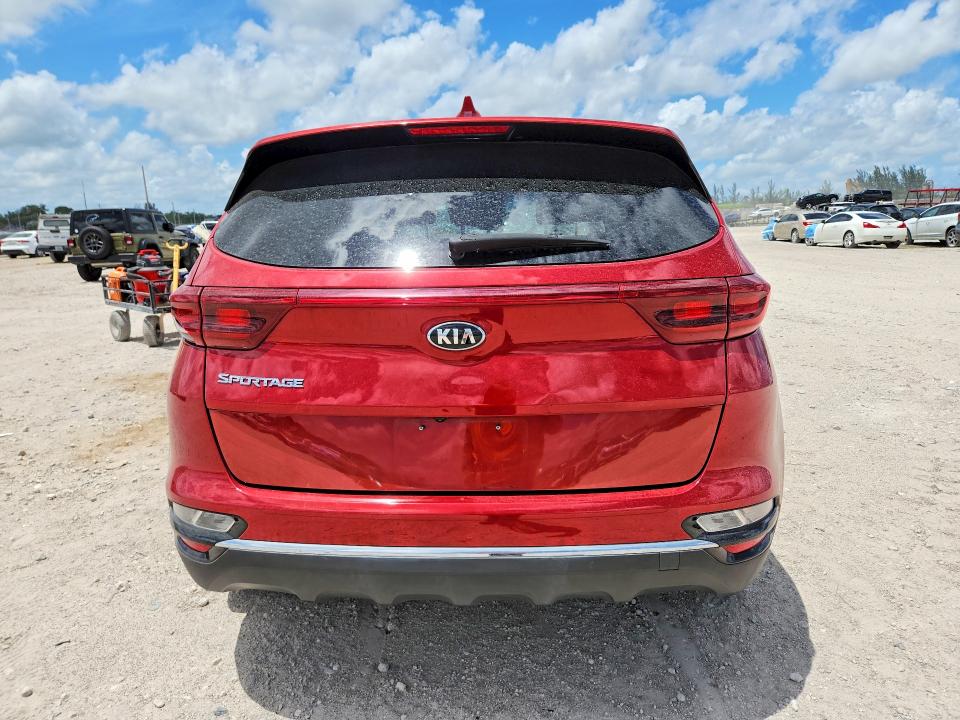 2022 Kia Sportage VIN KNDPM3ACXN7009753 COPART salvage auction — VANDALISM, Fl - Certificate Of Destruction, sold $2,450 on 2026-07-14 (photo 6)