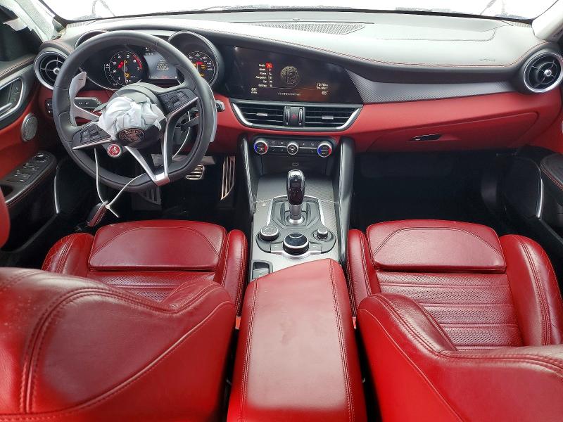 2018 Alfa romeo Giulia VIN ZARFAEEN9J7573650 COPART salvage auction — FRONT END, TX - SALVAGE VEHICLE TITLE, sold $1,550 on 2026-07-16 (photo 8)