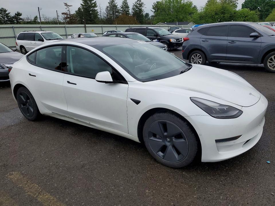 2021 Tesla Model 3 VIN 5YJ3E1EA2MF078051 COPART salvage auction — SIDE, Pa - Certificate Of Salvage, sold $7,400 on 2026-07-07 (photo 4)