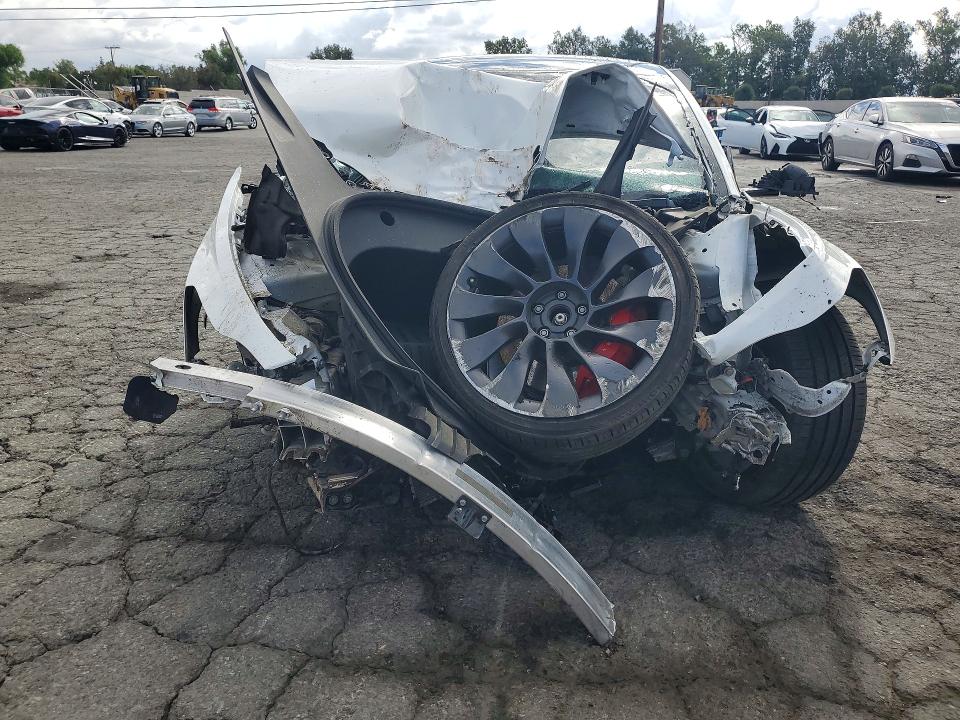 2022 Tesla VIN 5YJ3E1EC5NF112258 COPART salvage auction — FRONT END, Ca - Salvage Certificate, sold $2,150 on 2026-07-16 (photo 5)