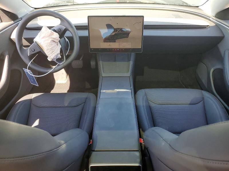 2025 Tesla Model 3 VIN 5YJ3E1EA3SF053124 COPART salvage auction — FRONT END, Ca - Salvage Certificate, sold $12,200 on 2026-07-02 (photo 8)