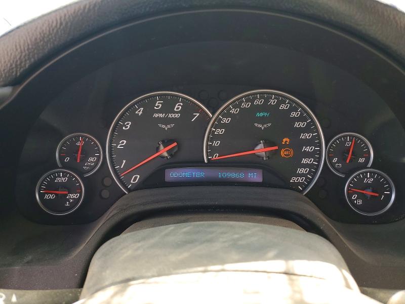 2006 Chevrolet Corvette VIN 1G1YY26UX65103769 COPART salvage auction — VANDALISM, Nm - Cert Of Title-Salvage, sold $5,600 on 2026-07-24 (photo 9)