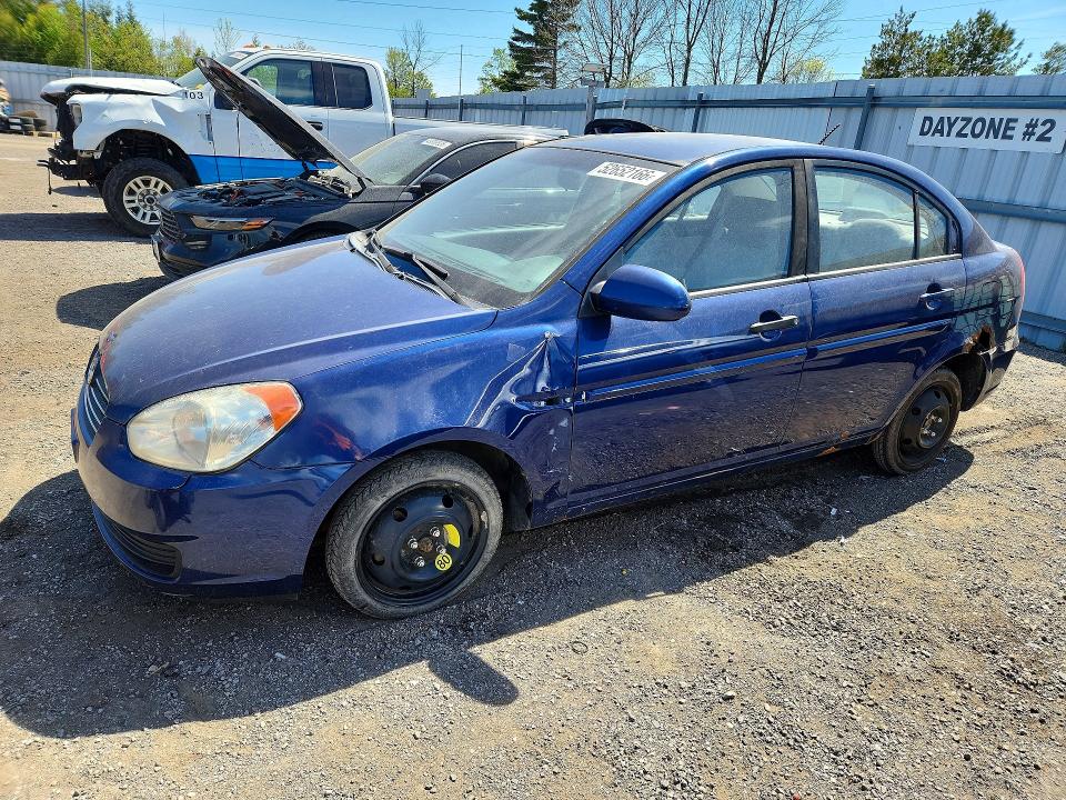 2008 Hyundai Accent VIN KMHCN45C38U261955 COPART salvage auction — FRONT END, ON - PERMIT NO BRAND - UNFIT, sold $200 on 2026-07-28 (photo 1)