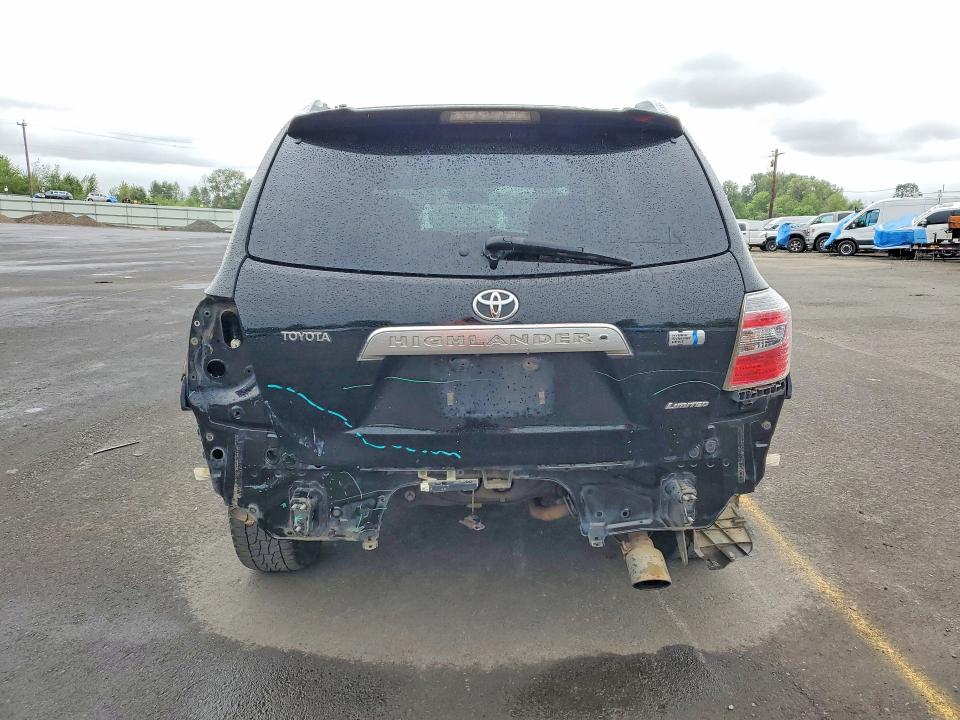2009 Toyota Highlander VIN JTEEW44A892035932 COPART salvage auction — REAR END, Or - Salvage Title Certificate, sold $1,550 on 2026-07-06 (photo 6)