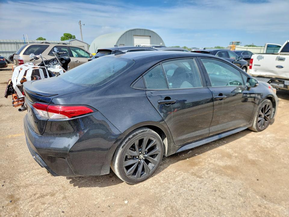 2022 Toyota Corolla VIN 5YFS4MCE4NP122921 COPART salvage auction — HAIL, Id - Salvage Certificate Of Title, sold $9,400 on 2026-07-27 (photo 3)