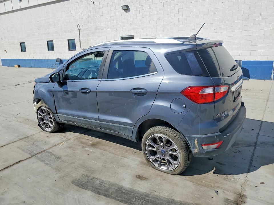 2019 Ford Ecosport VIN MAJ6S3KL7KC272596 COPART salvage auction — FRONT END, Ut - Salvage Certificate, sold $2,050 on 2026-07-20 (photo 2)