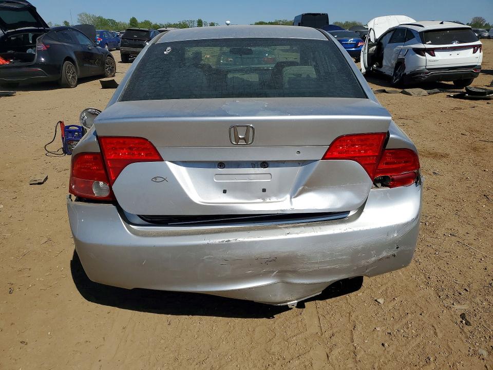 2007 Honda Civic VIN 1HGFA16537L027185 COPART salvage auction — FRONT END, Il - Salvage Certificate, sold $325 on 2026-07-09 (photo 6)