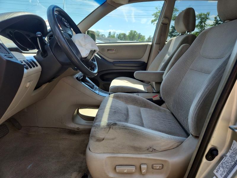 2002 Toyota Highlander VIN JTEHF21A920044971 COPART salvage auction — FRONT END, Md - Cert Of Salvage > 75% Damage, sold $425 on 2026-07-10 (photo 7)