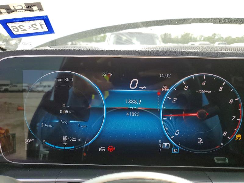 2022 Mercedes-benz VIN 4JGFB4JBXNA627961 COPART salvage auction — FRONT END, Tx - Salvage Vehicle Title, sold $24,400 on 2026-07-17 (photo 9)
