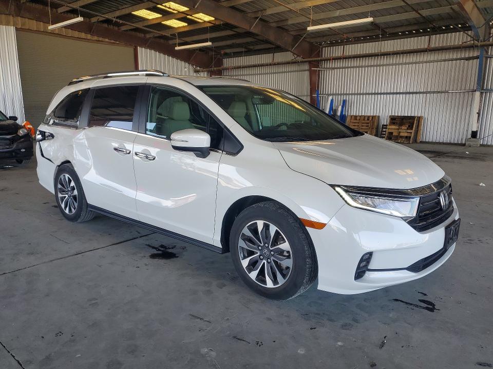 2021 Honda Odyssey VIN 5FNRL6H79MB016501 COPART salvage auction — REAR END, Ca - Salvage Certificate, sold $15,500 on 2026-07-02 (photo 4)
