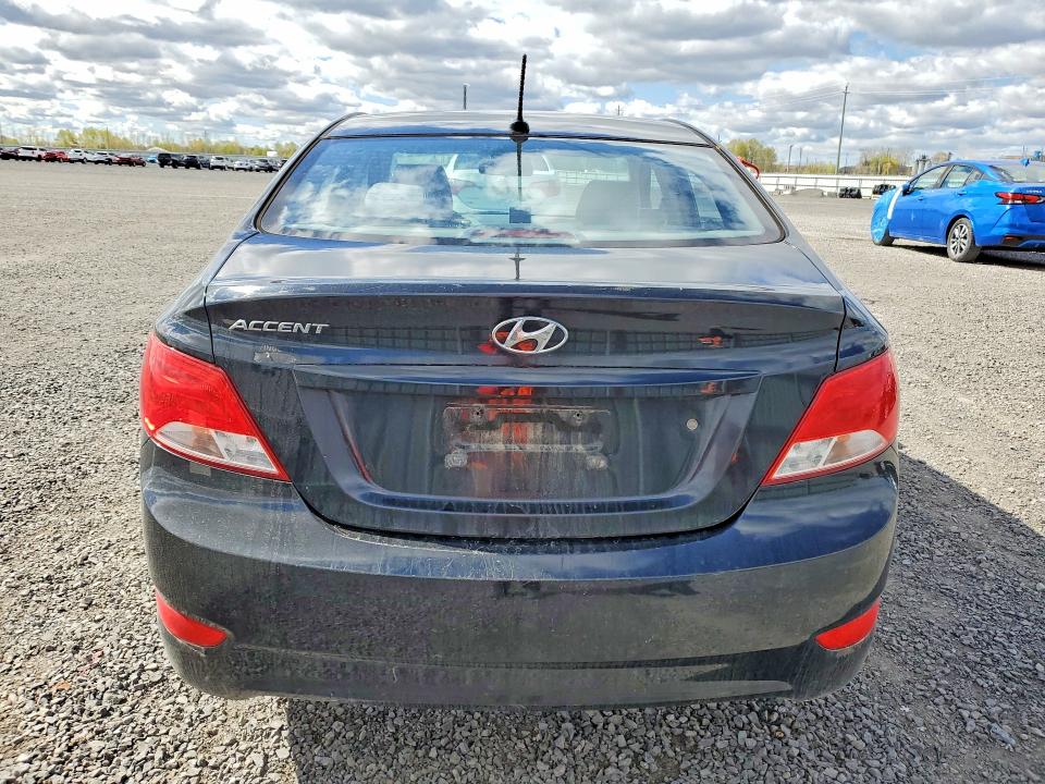 2016 Hyundai Accent VIN KMHCT4AE4GU983804 COPART salvage auction — REAR END, On - Permit Salvage, sold $250 on 2026-07-28 (photo 6)