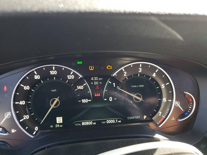 2018 BMW 5er VIN WBAJE5C58JWA97277 COPART salvage auction — REAR END, Ca - Salvage Certificate, sold $10,500 on 2026-07-20 (photo 9)