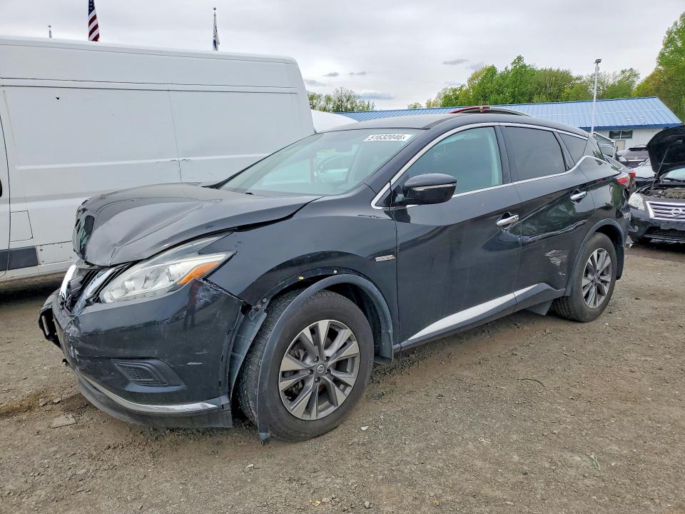 2015 Nissan Murano VIN 5N1AZ2MH0FN279947 COPART salvage auction — FRONT END, Ct - Cert Of Title-Salvage, sold $675 on 2026-07-09 (photo 1)