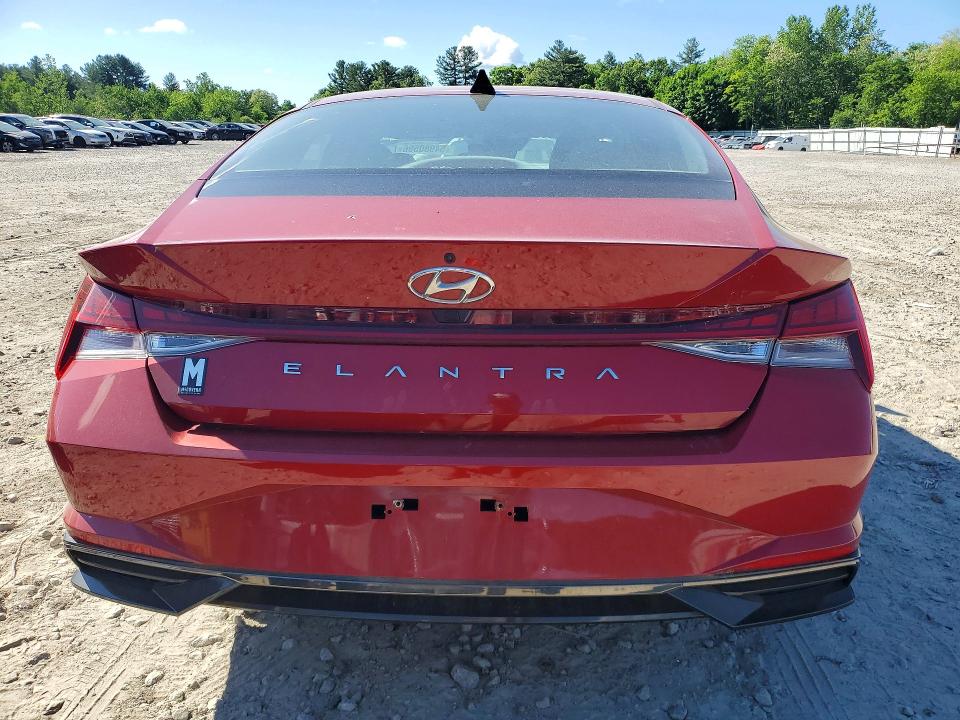2021 Hyundai Elantra VIN KMHLN4AG1MU180231 COPART salvage auction — FRONT END, Id - Salvage Certificate Of Title, sold $4,700 on 2026-07-30 (photo 6)