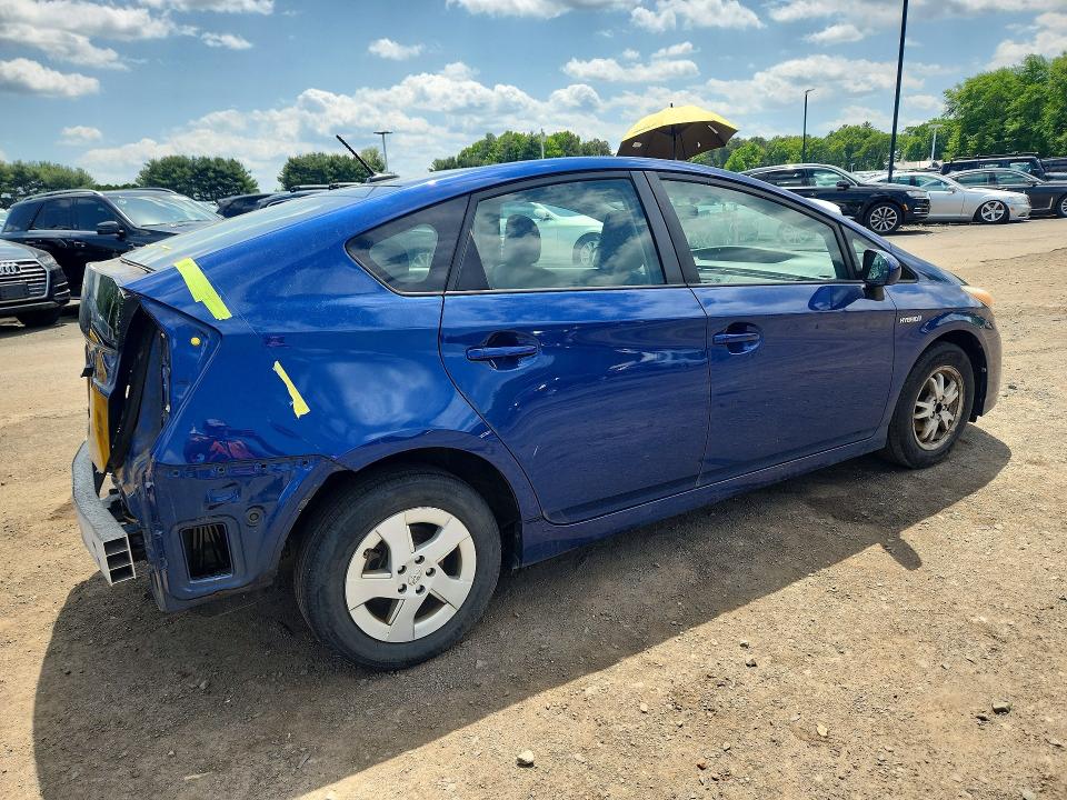 2010 Toyota Prius VIN JTDKN3DU7A0135888 COPART salvage auction — REAR END, Ma - Cert Of Title-Salvage, sold $825 on 2026-07-09 (photo 3)