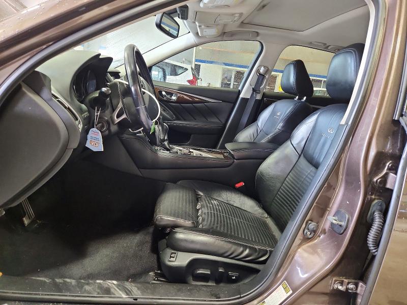 2014 Infiniti Q50 VIN JN1BV7AR3EM688756 COPART salvage auction — FRONT END, Va - Cert Of Title - Salvage, sold $1,400 on 2026-07-02 (photo 7)