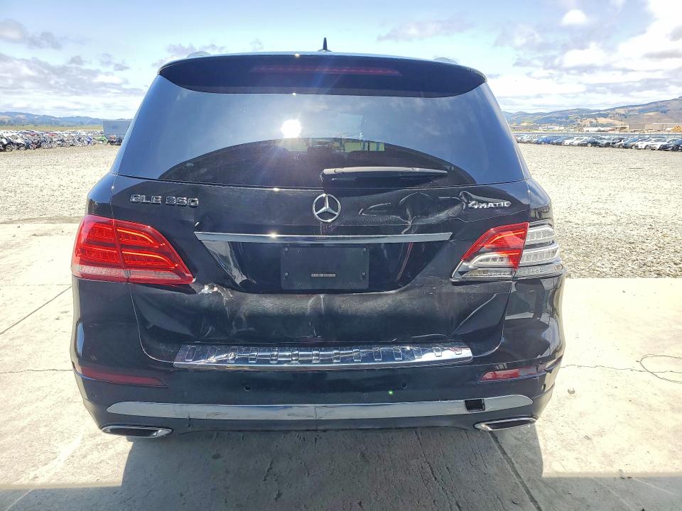 2018 Mercedes-benz Gle class VIN 4JGDA5HB1JB073641 COPART salvage auction — REAR END, Ca - Salvage Certificate, sold $9,100 on 2026-07-09 (photo 6)