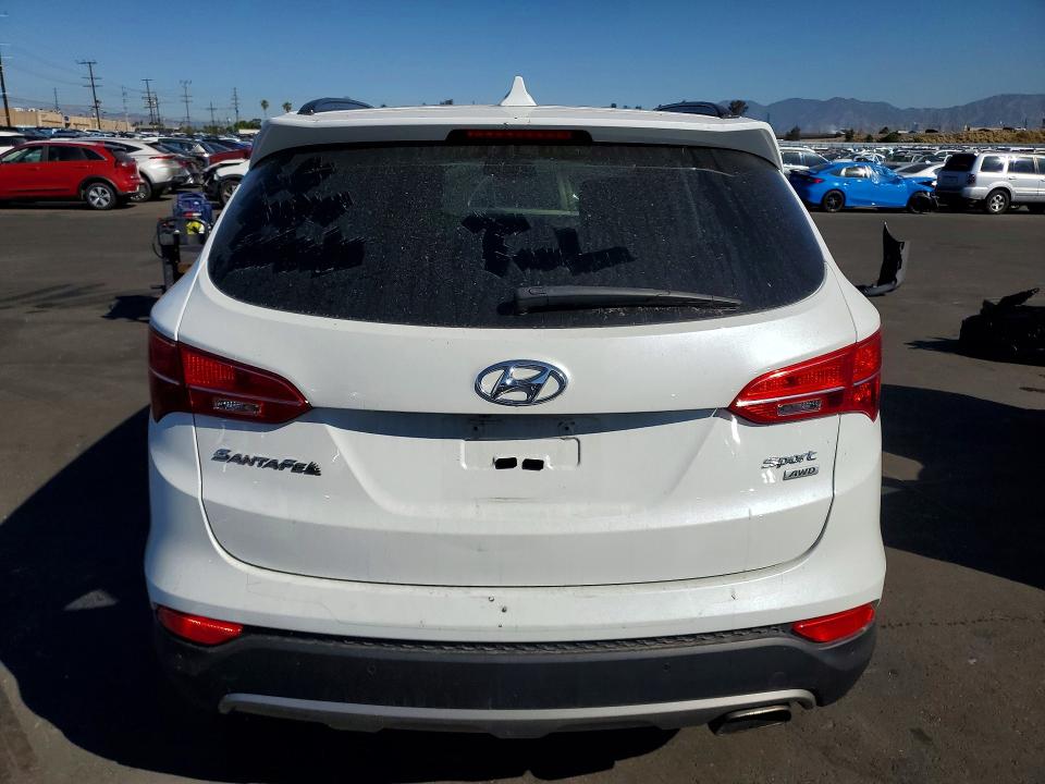 2015 Hyundai Santa fe VIN 5XYZUDLB6FG290859 COPART salvage auction — FRONT END, Ca - Salvage Certificate, sold $3,100 on 2026-07-20 (photo 6)