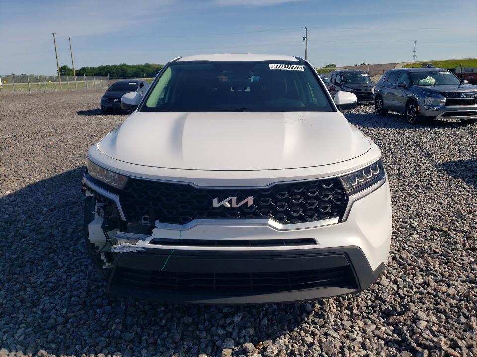 2022 Kia Sorento VIN 5XYRG4LC6NG162619 COPART salvage auction — REAR END, In - Cert Of Title-Salvage Title, sold $7,300 on 2026-07-28 (photo 5)