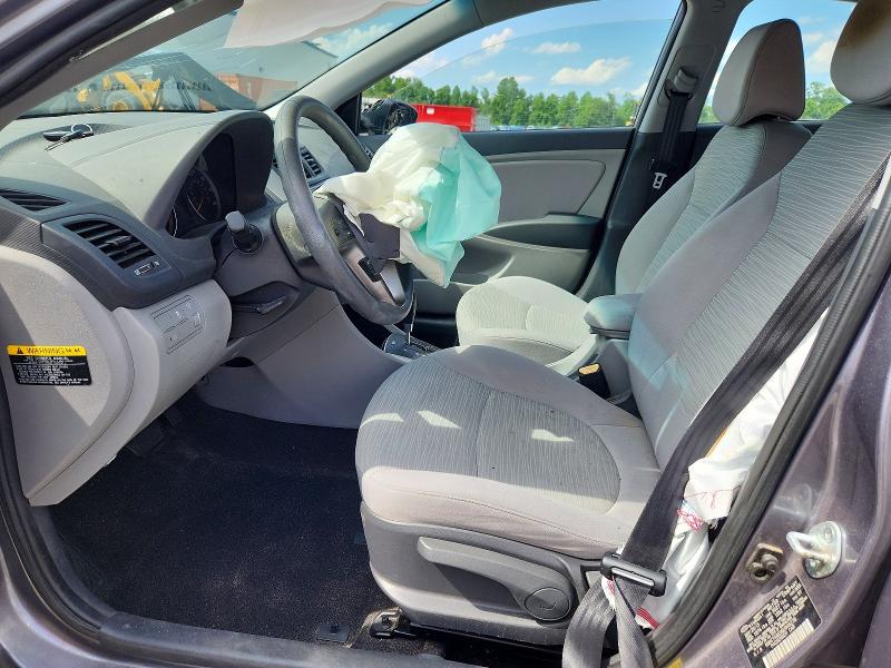 2016 Hyundai Accent VIN KMHCT4AE0GU946278 COPART salvage auction — FRONT END, NC - SALVAGE CERTIFICATE OF TITLE, sold $225 on 2026-07-27 (photo 7)