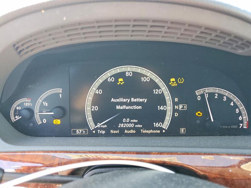 2011 Mercedes-benz S class VIN WDDNG8GB3BA380722 COPART salvage auction — FRONT END, CT - CERT OF TITLE-SALVAGE, sold $475 on 2026-07-14 (photo 9)