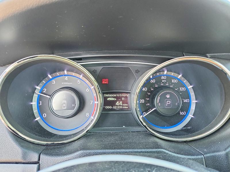 2013 Hyundai Sonata VIN 5NPEC4AB6DH719590 COPART salvage auction — FRONT END, Tx - Salvage Vehicle Title, sold $2,200 on 2026-07-10 (photo 9)