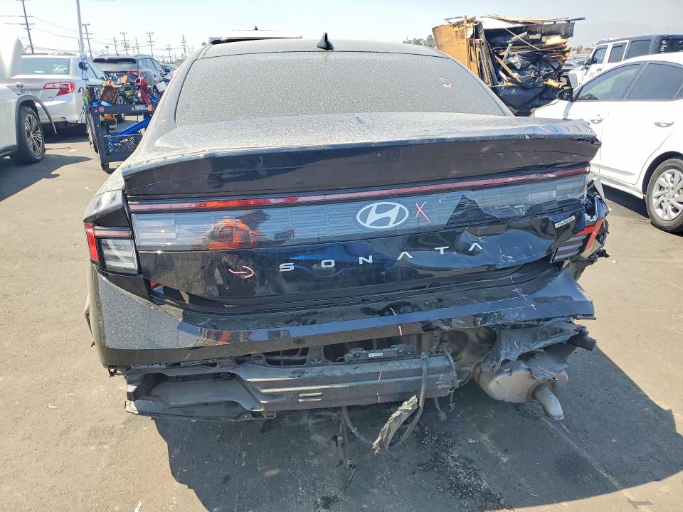 2025 Hyundai Sonata VIN KMHL34JJ9SA121847 COPART salvage auction — REAR END, Ca - Salvage Certificate, sold $9,500 on 2026-07-27 (photo 6)