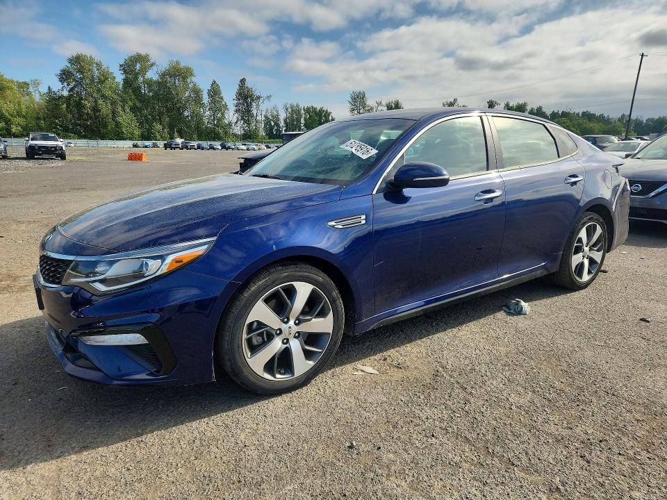 2019 Kia Optima VIN 5XXGT4L38KG322129 COPART salvage auction — REAR END, Or - Salvage Title Certificate, sold $2,700 on 2026-07-13 (photo 1)