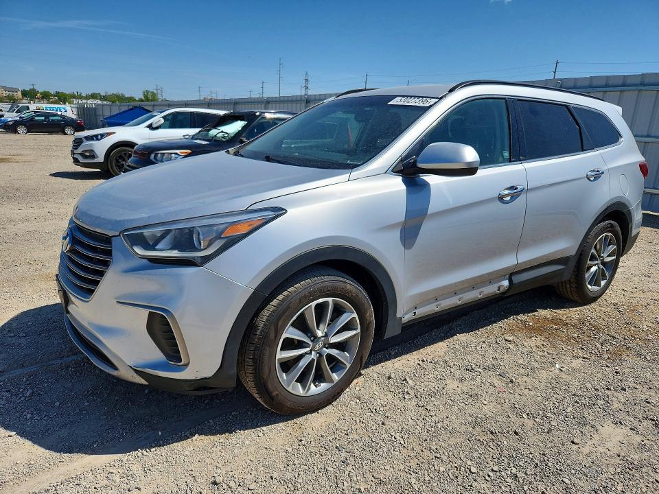 2017 Hyundai Santa fe VIN KM8SMDHF9HU179197 COPART salvage auction — HAIL, Ia - Cert Of Title-Salvage Title, sold $1,500 on 2026-07-08 (photo 1)