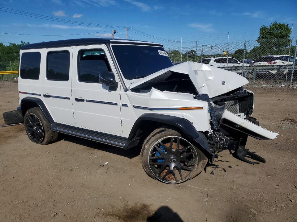 2025 Mercedes-benz G-klasse VIN W1NWM0AB4SX035187 COPART salvage auction — FRONT END, Md - Cert Of Salvage > 75% Damage, sold $425 on 2026-07-21 (photo 4)