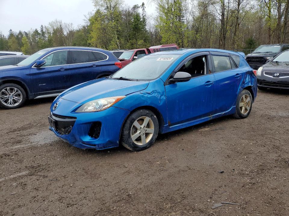 2012 Mazda 3 VIN JM1BL1L76C1634765 COPART salvage auction — REAR END, On - Permit Salvage, sold $200 on 2026-07-23 (photo 1)