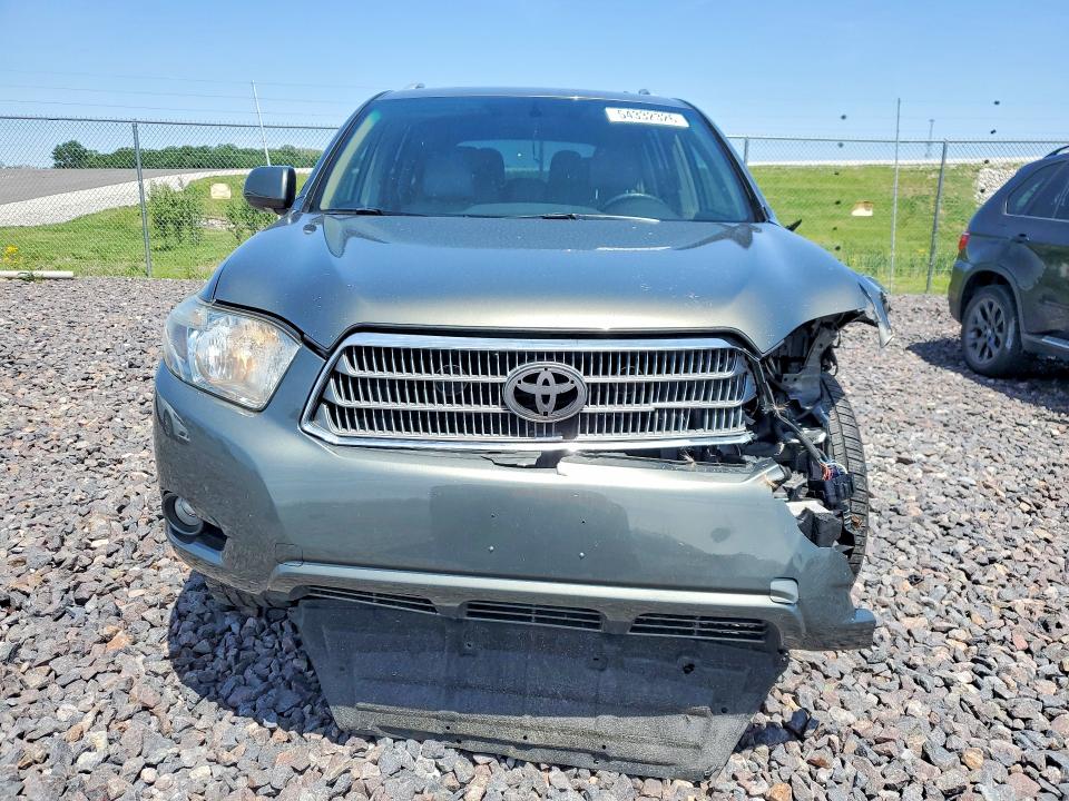 2009 Toyota Highlander VIN JTEEW44AX92030408 COPART salvage auction — FRONT END, In - Cert Of Title-Salvage Title, sold $325 on 2026-07-21 (photo 5)