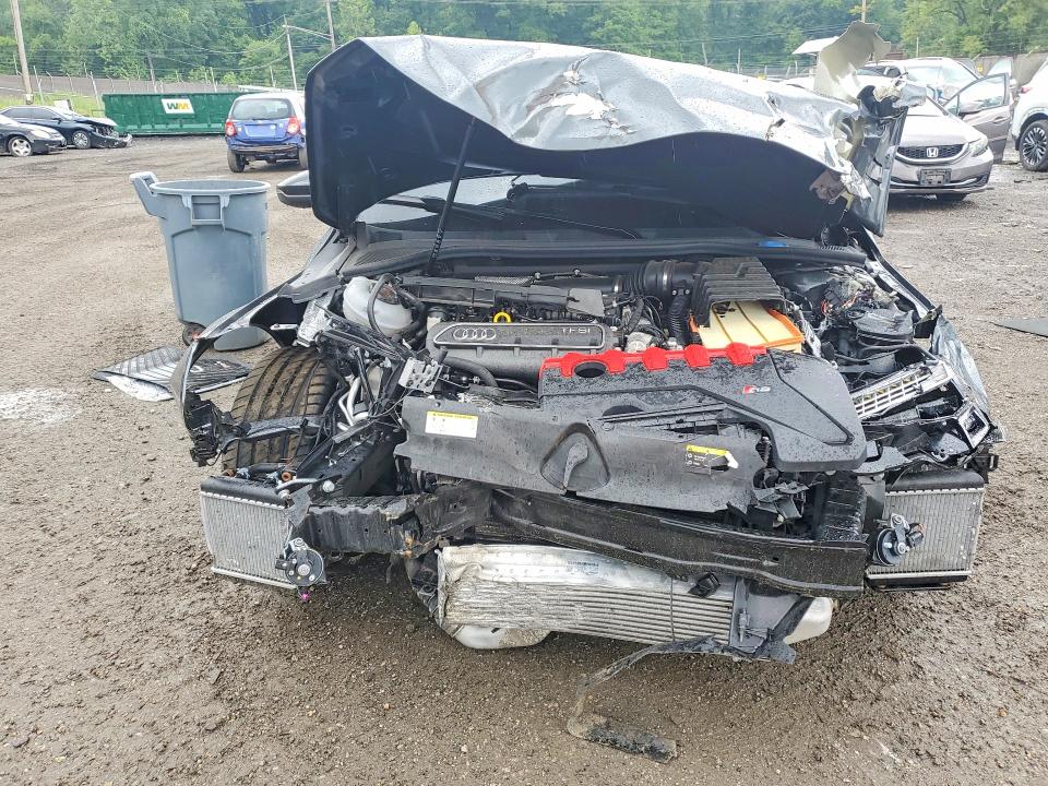 2025 Audi Rs3 VIN WUAGWDGY9SA912741 COPART salvage auction — FRONT END, Md - Cert Of Salvage > 75% Damage, sold $350 on 2026-07-30 (photo 5)