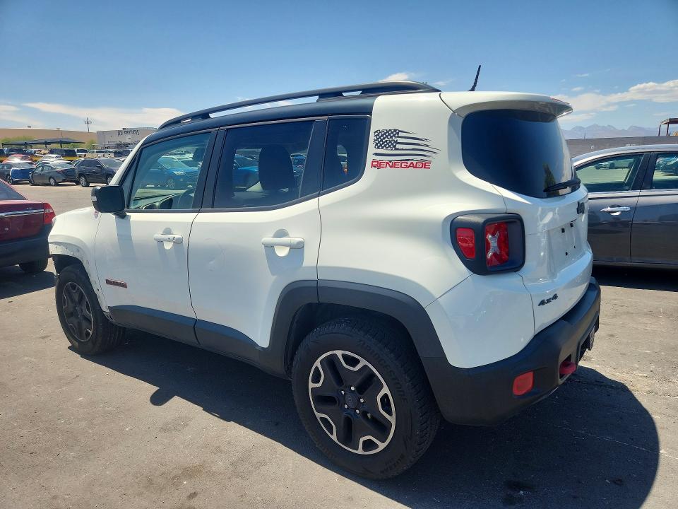 2016 Jeep VIN ZACCJBCT2GPD14720 COPART salvage auction — FRONT END, Nv - Salvage Title, sold $2,650 on 2026-08-10 (photo 2)