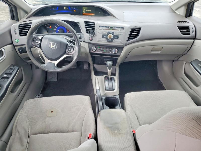 2012 Honda VIN 19XFB2F52CE335615 COPART salvage auction — FRONT END, Ca - Salvage Certificate, sold $625 on 2026-07-02 (photo 8)