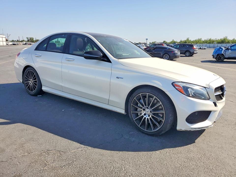 2017 Mercedes-benz C-klasse VIN 55SWF6EB2HU192653 COPART salvage auction — FRONT END, Ca - Salvage Certificate, sold $9,000 on 2026-07-09 (photo 4)