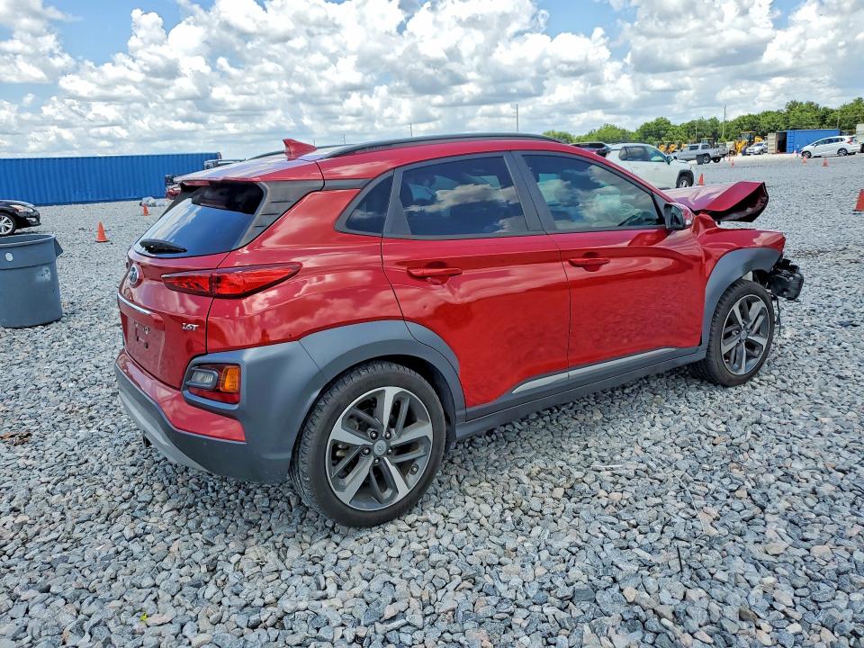 2021 Hyundai Kona VIN KM8K53A54MU692165 COPART salvage auction — FRONT END, Fl - Certificate Of Destruction, sold $2,550 on 2026-07-07 (photo 3)