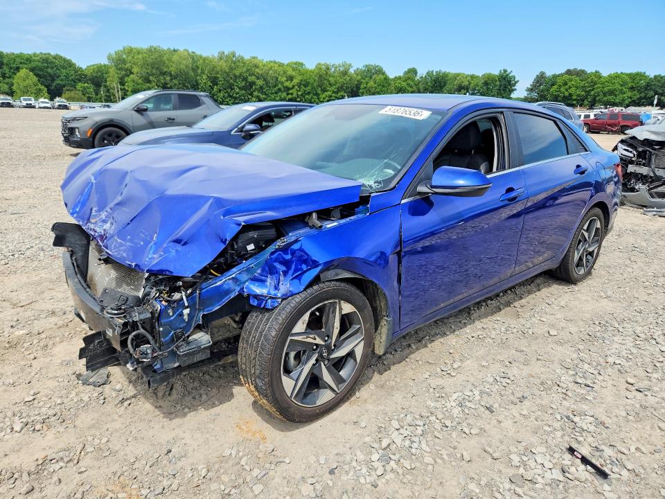 2023 Hyundai Elantra VIN KMHLP4AG9PU620761 COPART salvage auction — FRONT END, Ar - Cert Of Title-Salvage, sold $2,450 on 2026-07-08 (photo 1)