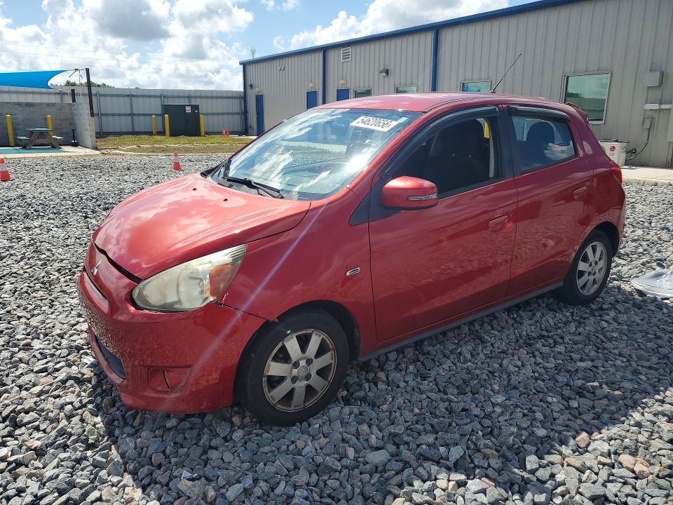 2015 Mitsubishi Mirage VIN ML32A4HJ8FH035117 COPART salvage auction — FRONT END, FL - CERT OF TITLE SLVG REBUILDABLE, sold $475 on 2026-07-24 (photo 1)