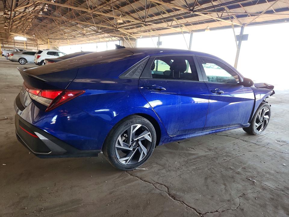 2025 Hyundai Elantra VIN KMHLM4DG6SU976484 COPART salvage auction — FRONT END, AZ - CERT OF TITLE - SALVAGE, sold $300 on 2026-07-22 (photo 3)