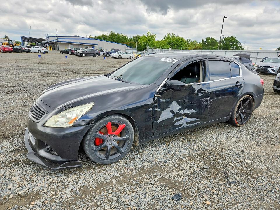 2012 Infiniti G VIN JN1DV6AP9CM810938 COPART salvage auction — SIDE, Ca - Salvage Certificate, sold $750 on 2026-07-07 (photo 1)