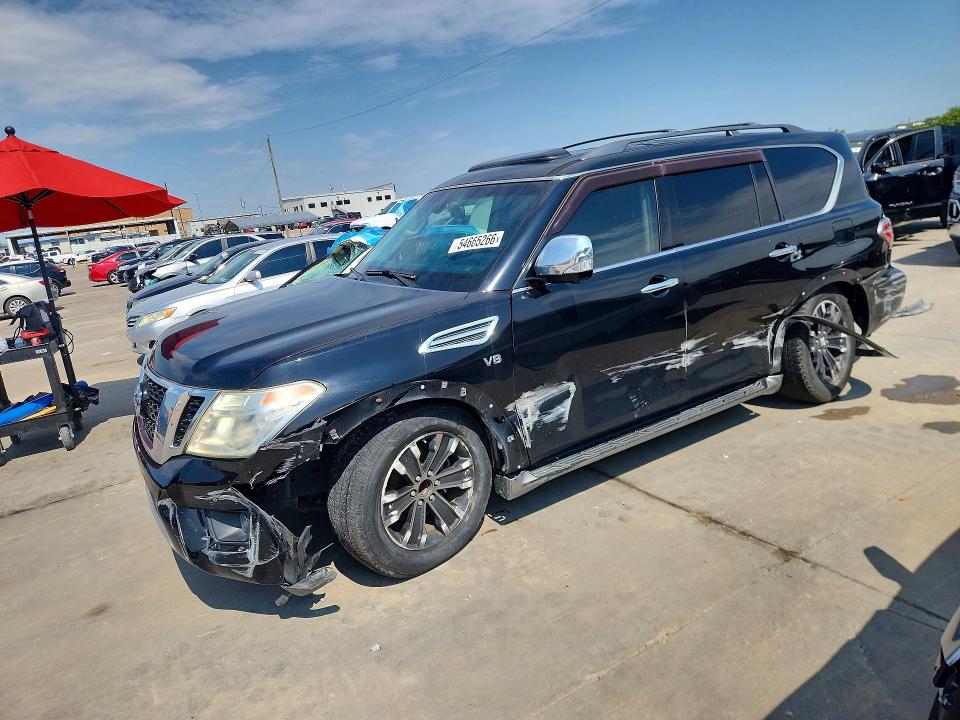 2017 Nissan Armada VIN JN8AY2ND4H9009106 — COPART salvage auction photo
